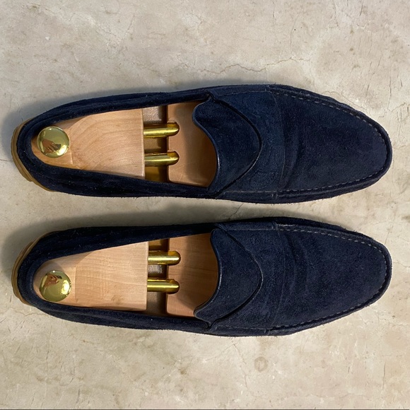 Gucci blue suede driving moc - Picture 5 of 9